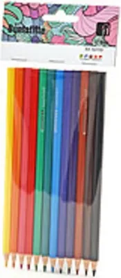 Produktbild von Buntstifte Set 12 leuchtende Farben für kreatives Malen und Zeichnen