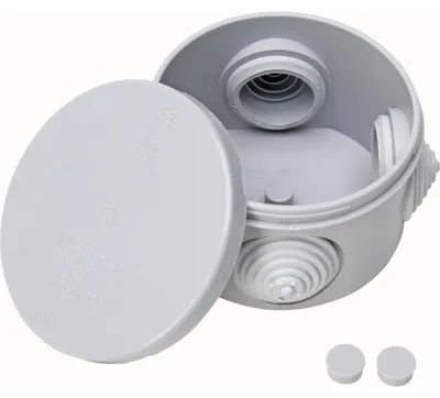 Produktbild von Kopp Feuchtraum Aufputz-Abzweigdose, Ø80mm, IP54, grau
