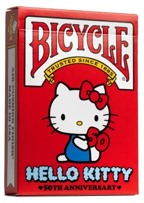 Image de Cartamundi Jeu de54 cartes Bicycle Hello Kitty