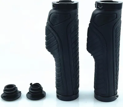 Produktbild von INF Ergonomische Fahrradlenkergriffe mit Doppelklemmung - Schwarz