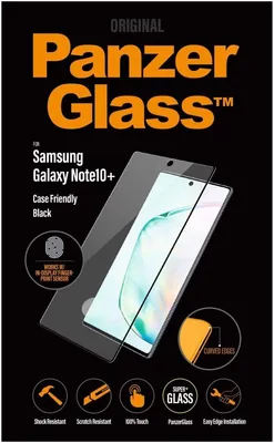 Produktbild von PanzerGlass ® Displayschutz Samsung Galaxy Note10 Plus, Samsung, Samsung - Galaxy Note 10 Plus, Trockene Anwendung, Kratzresistent, Schockresistent, Transparent, 1 Stück(e)