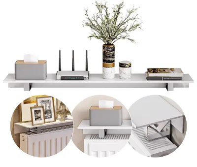 Image de Étagère pour radiateur, sans perçage, étagère murale multifonctionnelle