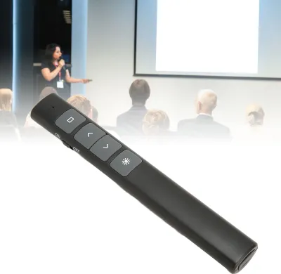Produktbild von Präsentation Clicker 2.4G RF Chip ABS Silikon-Tasten Portable Plug and Play Wireless Presenter Fernbedienung für Büro