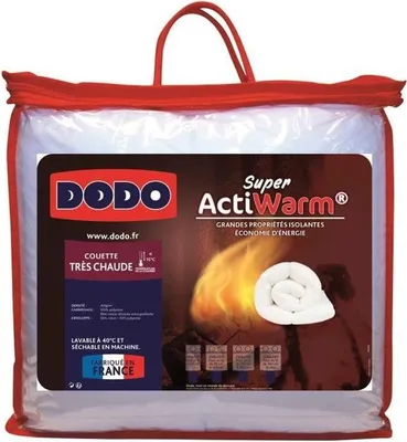 Image de Couette DODO, Très Chaude SUPER ACTIWARM, 450 g/m², 220 x 240 cm, Blanc