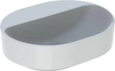 Immagine prodotto di Geberit VariForm Lavabo à poser elliptique, 500x400mm, avec trou pour robinet, sans trop-plein, 500.776.00.2, 500.776.00.2