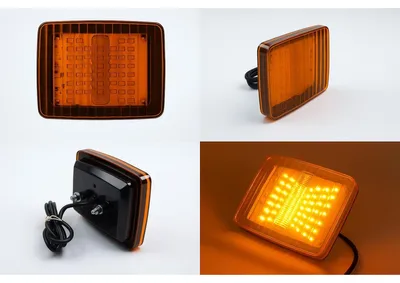 Immagine prodotto di Lampeggiante a LED arancione con 70 LED, 12–24 V