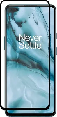Image de verre de protection 5D compatible avec le OnePlus Nord Curved Film blindé Entièrement adhésif et couvrant