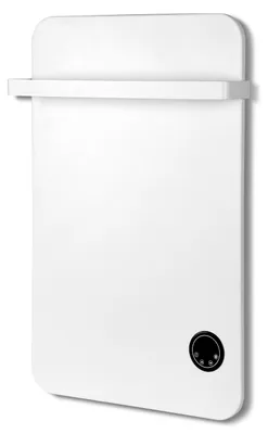 Produktbild von Peviasot Infrarotheizung 400W mit WLAN, Thermostat, Fernbedienung, Handtuchhalter, Touchdisplay und IP44 in Weiß