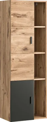 Produktbild von Midischrank GRADO (B/H/T: ca. 44/144/35 cm) in Nox Oak Nachbildung/Nox Oak
