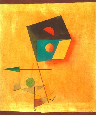 Produktbild von Legendarte - Kunstdruck auf Leinwand - Eroberer Paul Klee - Wanddeko, Canvas cm. 50x60