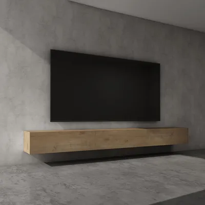 Immagine prodotto di doporro Mobile Porta TV Sospeso 300 cm con 4 Ante Marrone Chiaro, Credenza Bassa da Soggiorno Salotto, Madia Consolle per TV Fernsehschrank02