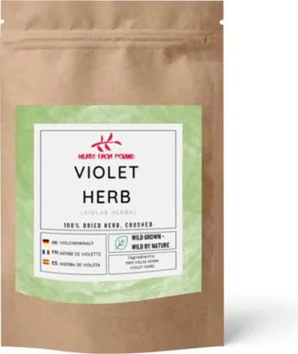 Produktbild von Herbs from Poland Veilchenkraut – Beruhigend, entzündungshemmend & schleimlösend, 100% Natürlich – 200g
