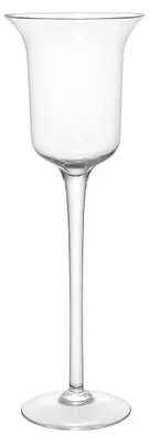 Image de Vase en verre pour bougies ou décorations, 17 x 17 x 50 cm