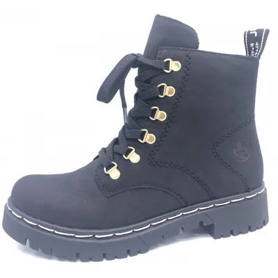 Produktbild von Rieker hwk damen stiefel Damen Schnürstiefel in Schwarz, Größe 37