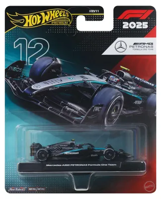 Produktbild von Hot Wheels Formel 1 Premium Die-Cast-Sammelspielzeug-Rennauto im Maßstab 1:64 (Stile können abweichen.), Fahrzeug, 14 Jahr(e), Kunststoff, Mehrfarbig
