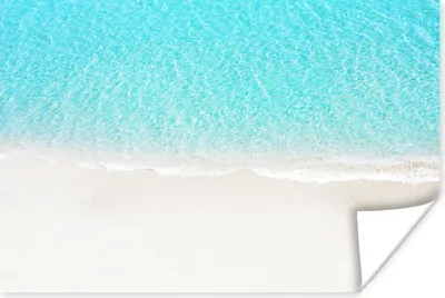 Produktbild von MuchoWow® Poster Blau - Wasser - Strand 180x120 cm - Fotoplakat