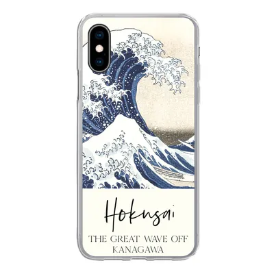 Produktbild von MuchoWow® Handyhülle Schutzhülle Hülle für iPhone X Die große Welle von Kanagawa - Katsushika Hokusai Silikon Softcase Handy Hülle - Handyhülle
