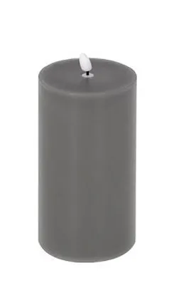 Produktbild von Kaheku LED Kerze Flaca grau 10 Ø 27h