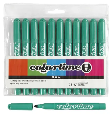 Image de Stylos Jumbo vert vif, 12pcs.