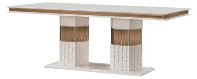 Produktbild von Esstisch Holz Esstische Tische Tisch Design Gold Luxus Esszimmer Möbel