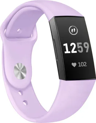 Produktbild von Strap-it Fitbit Charge 3 Sportarmband (Lavendel) - Große: S/M