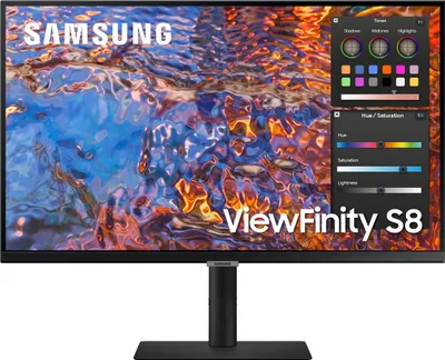 Produktbild von Samsung ViewFinity S8 S27B800PXP - S80PB Series - LED-Monitor - 68 cm (27") - 3840 x 2160 4K @ 60 Hz - IPS - 350 cd/m² - 1000:1 - DisplayHDR 400 - 5 ms - HDMI, DisplayPort, USB-C - Schwarz