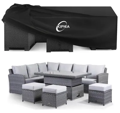 Produktbild von Gartenmöbel Abdeckung Winterfest 420D Oxford Wasserdicht UV-Schutz 350x262x90cm