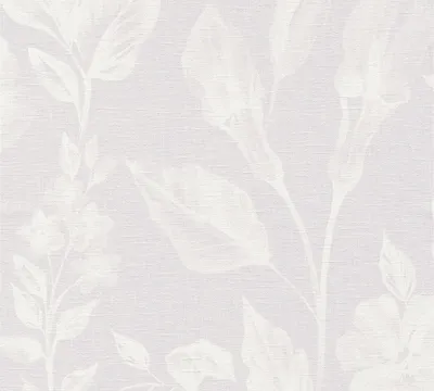 Produktbild von A.S. Création Blumentapete Linen Style florale Tapete Vliestapete violett weiß 10,05 m x 0,53 m