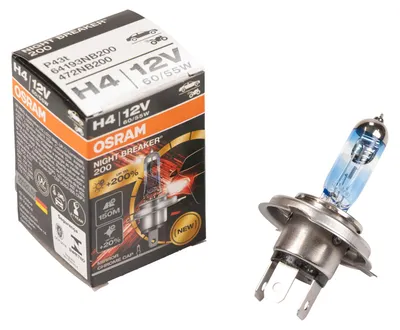 Produktbild von Nightbreaker 200 H4 Halogen 12V 60/55W P43t 64193NB200