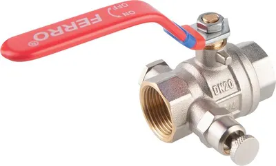 Immagine prodotto di Valvola a sfera a pieno flusso con leva di scarico MM 3/4"