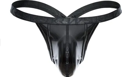 Image de SUKREW - Sous-vêtement String Hommes - Wet Look Bubble Thong - 1x Taille S