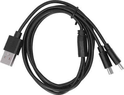Image de Naroote Câble d'alimentation 2 en 1, Câble de charge pour appareil photo USB vers double port Typec Alimentation 2 en 1 Câble de charge multiple Câble de charge multiple pour poche