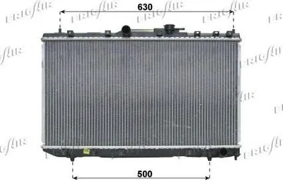 Produktbild von FRIGAIR 0115.3007 Kühler Wasserkühler Motorkühler für TOYOTA Avensis Kombi (T22) AVENSIS (T22) AVENSIS Liftback (T22)