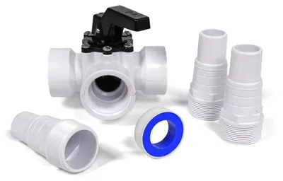 Produktbild von 3-Wege-Ventil 1 1/2" IG + 3 Schlauchtüllen