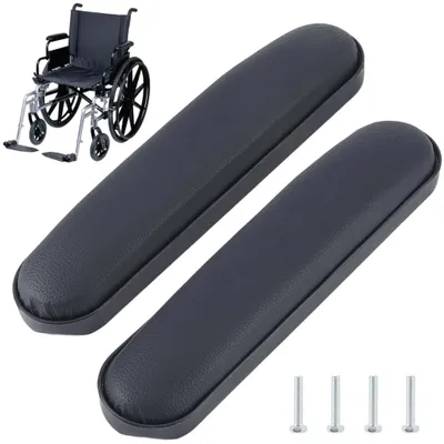Zdjęcie produktu dla 2 sztuki miękkich, czarnych, ergonomicznych podkładek pod łokieć, zamienniki