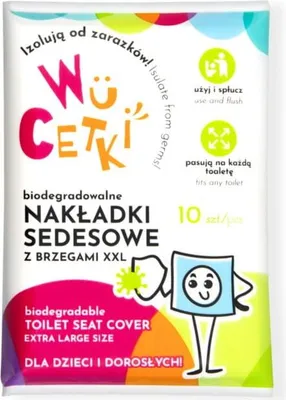 Image de Sièges de toilettes jetables en papier avec rebords extra larges et confortables pour enfants et adultes, 10 pièces