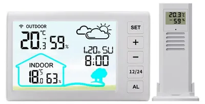 Obrázek produktu pro Bezdrátová meteorologická stanice s teploměrem a hygrometrem