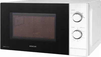 Obrázek produktu pro Mikrovlnná trouba SENCOR, malá, bílá, 20 l, 700 W, smaltovaný vnitřek, bílá
