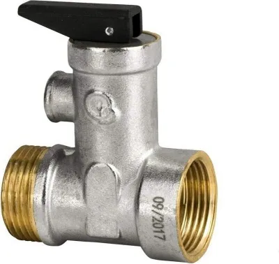 A close-up studio shot of a safety valve.