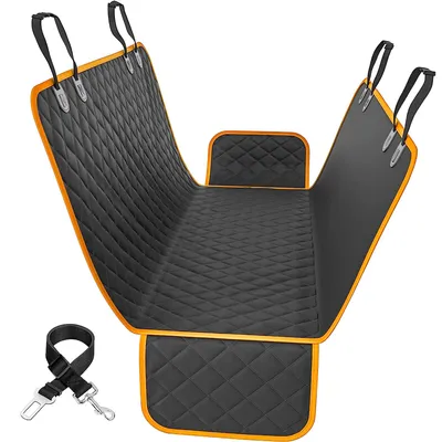 Image de Housse de protection voiture pour chien Strex – Banquette arrière et coffre – 137 x 147 cm – Tapis de protection – Couverture pour chien – Incl. ceinture de sécurité pour chien et sac de rangement