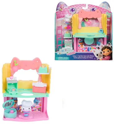 Produktbild von Gabby's Dollhouse DREAMWORKS : DER FILM - Portal Raum "Cakeys zuckersüße Sprinkleküche" mit Spielfigur & Zubehör, Aktion/Abenteuer, 3 Jahr(e), Mehrfarbig