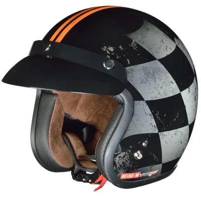 Produktbild von RC-583 Jethelm Motorradhelm Chopper Jet Motorrad Roller Bobber Helm rueger Finale XS (53-54)
