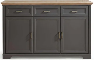 Produktbild von Sideboard Samine 3 Schubladen 3 Türen - graphit/quecksilber