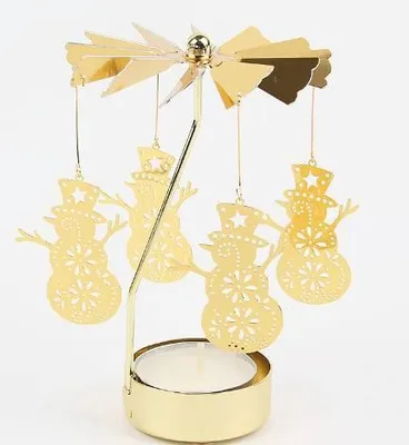 Produktbild von DECOLED Engelglöckchen, 8 x 13 cm, Schneemänner, gold