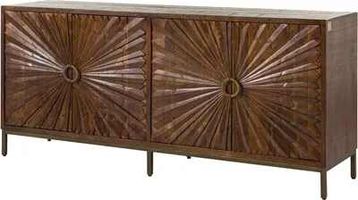 Immagine prodotto di MASSIVMOEBEL24 | credenza in legno di Mango 201x48x89 marrone laccato STILMÖBEL #129