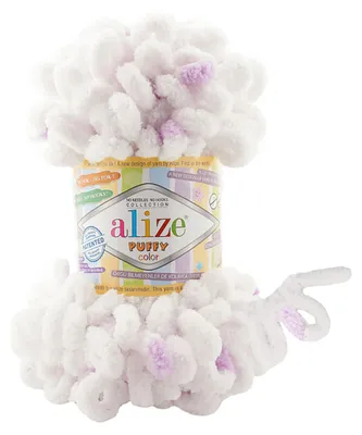 100g Strickgarn ALIZE Puffy Color, 100% Polyester, 6470