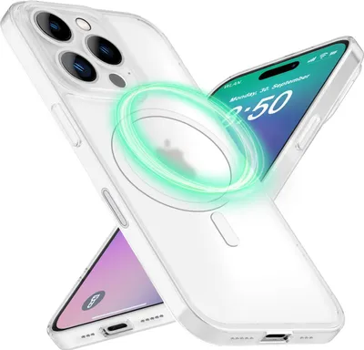 Produktbild von NALIA Ultra-Slim Hardcase für iPhone 16 Pro – MagSafe kompatibel & 0.3mm Dünn – THINIX (Matt & Schlank) – Marke aus Berlin – Weiß Transparent