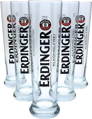 Obrázok produktu pre Erdinger pšeničné pivo bez alkoholu poháre na pšeničné pivo 0,5 l - 6 kusov edícia bez alkoholu