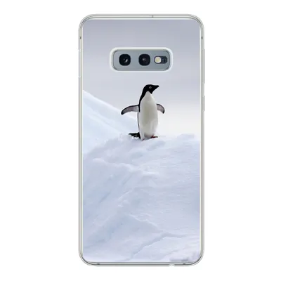 Produktbild von MuchoWow® Handyhülle Schutzhülle Hülle für Samsung Galaxy S10e Pinguin - Eis - Winter Silikon Softcase Handy Hülle - Handy