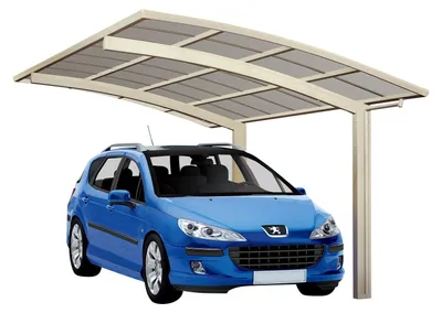 Produktbild von Ximax - 76072 - Aluminium Carport Portoforte Typ 60 Sonderlänge Edelstahl-Look
